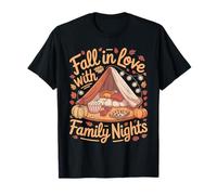 Fall In Love with Family Nights Cozy Autumn Camiseta