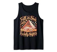 Fall In Love with Family Nights Cozy Autumn Camiseta sin Mangas