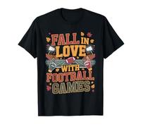 Fall In Love with Football Games Leaf Camiseta