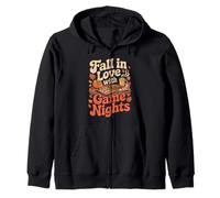Fall In Love with Game Nights Autumn Board Game Vibes Sudadera con Capucha