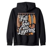 Fall in Love with Layering Autumn Coats Scarves Boots Sudadera con Capucha