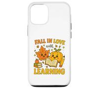 Fall In Love with Learning Cute Autumn Teacher Carcasa para iPhone 12/12 Pro