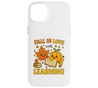Fall In Love with Learning Cute Autumn Teacher Carcasa para iPhone 14 Plus