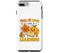 Fall In Love with Learning Cute Autumn Teacher Carcasa para iPhone 7 Plus/8 Plus