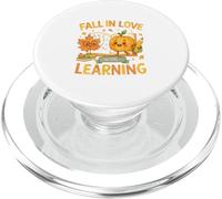 Fall In Love with Learning Cute Autumn Teacher PopSockets PopGrip para MagSafe