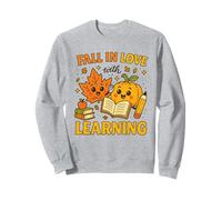 Fall In Love with Learning Cute Autumn Teacher Sudadera