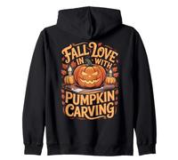 Fall In Love with Pumpkin Carving Halloween Sudadera con Capucha