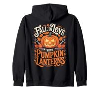 Fall In Love with Pumpkin Lanterns Halloween Autumn Vibes Sudadera con Capucha