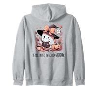 Fall Into a Good Book Cute Ghost Reading Lovers Books Coffee Sudadera con Capucha