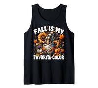 Fall Is My Favorite Color Autumn GNOME and Pumpkins For Fall Camiseta sin Mangas