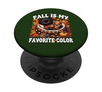 Fall Is My Favorite Color For Kitten Mom Cute Autumn Cat PopSockets PopGrip Adhesivo