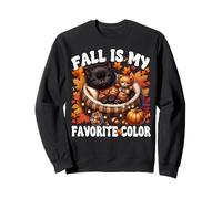 Fall Is My Favorite Color For Kitten Mom Cute Autumn Cat Sudadera