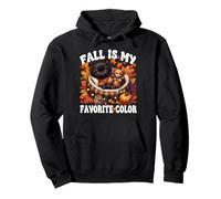 Fall Is My Favorite Color For Kitten Mom Cute Autumn Cat Sudadera con Capucha
