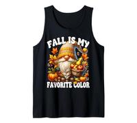 Fall Is My Favorite Color Thanksgiving GNOME with Fall Vibes Camiseta sin Mangas