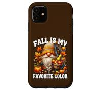 Fall Is My Favorite Color Thanksgiving GNOME with Fall Vibes Carcasa para iPhone 11