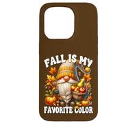 Fall Is My Favorite Color Thanksgiving GNOME with Fall Vibes Carcasa para iPhone 15 Pro