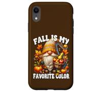 Fall Is My Favorite Color Thanksgiving GNOME with Fall Vibes Carcasa para iPhone XR