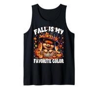 Fall Is My Favorite Color Witchy Halloween Pomeranian Camiseta sin Mangas