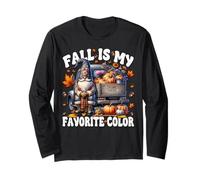 Fall Is My Favorite Color with Autumn GNOME Pumpkin Truck Manga Larga