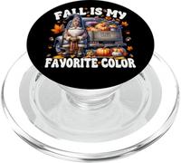 Fall Is My Favorite Color with Autumn GNOME Pumpkin Truck PopSockets PopGrip para MagSafe