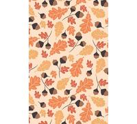 Fall Leaves & Acorns Notebook: Autumn-Themed 100 Lined Pages | Journal for Writing, Journaling, or Note-Taking Fall Autumn Thanksgiving Halloween Gift for Nature Lovers, Students, and Writers