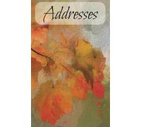 Fall Leaves Address Book - 5” x 8”: Address Book with Easy-to-read pages | Great for Everyone