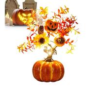 Fall Led Pumрkin Decor - PVC Foam Material, Battery Operated Autumn Decorative Pumрkin Tree Lights, Soft Warm Glow, Pumpkin Decor, Pumpkin Tree Light | Рumpkin Decõr For Halloween Home Party Office