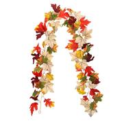 Fall Maple Leaf Garland 5.74FT - Artificial Harvest Vine Decor