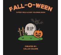 Fall-O-Ween: Cutesy Bold & Easy coloring book