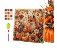 Fall Pearl Art DIY Kit Shiny Harvest - Floral Pumpkin Decoration Fall Pearl