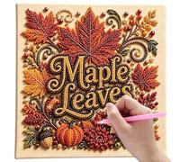 Fall Pearl Art Kit 30cm Rhinestone Painting Craft For Beginners Adults