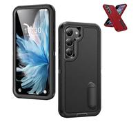 Fall-Proof Full Protection Case for Samsung Galaxy, Full-Body Shockproof Dustproof Cover, Invisible Bracket Anti-Drop Protective Case (Black-B,S24 / S25)