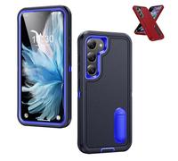 Fall-Proof Full Protection Case for Samsung Galaxy, Full-Body Shockproof Dustproof Cover, Invisible Bracket Anti-Drop Protective Case (Navy Blue,S23 Plus)