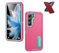 Fall-Proof Full Protection Case for Samsung Galaxy, Full-Body Shockproof Dustproof Cover, Invisible Bracket Anti-Drop Protective Case (Rose Red,A15)