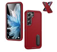 Fall-Proof Full Protection Case for Samsung Galaxy, Full-Body Shockproof Dustproof Cover, Invisible Bracket Anti-Drop Protective Case (Red,S26 Plus)