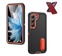 Fall-Proof Full Protection Case for Samsung Galaxy, Full-Body Shockproof Dustproof Cover, Invisible Bracket Anti-Drop Protective Case (Black-A,S25 Ultra)