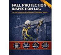 Fall Protection Inspection Log Book: Harness, Lanyard & Anchor Pre-Use Inspection Record | OSHA 29 CFR 1926.502 & ANSI Z359 Compliant Tracker