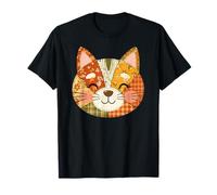 Fall Pumpkin Cat Autumn Harvest Kitty Halloween Camiseta