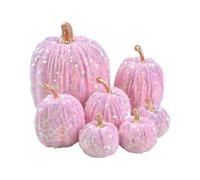 Fall Pumpkin Decorations - 7PCS Velvet Foam Table Centerpiece | Harvest