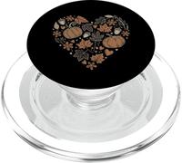 Fall Pumpkin Fall Leaves Acorns Hearts Rustic Fall Autumn PopSockets PopGrip para MagSafe