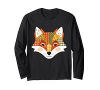 Fall Pumpkin Fox Autumn Harvest Patchwork Quilt Halloween Manga Larga