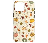 Fall Pumpkin Spice - Autumn Coffee & Leaves Pattern Carcasa para iPhone 16 Pro MAX