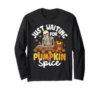 Fall Pumpkin Spice Latte Cozy Autumn Vibes Manga Larga