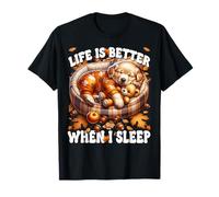 Fall Puppy Autumn Vibes Cozy Season For Golden Retriever Dad Camiseta