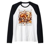 Fall Puppy Autumn Vibes Cozy Season For Golden Retriever Dad Camiseta Manga Raglan