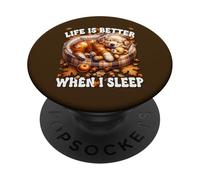 Fall Puppy Autumn Vibes Cozy Season For Golden Retriever Dad PopSockets PopGrip Adhesivo