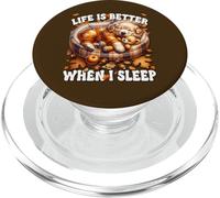 Fall Puppy Autumn Vibes Cozy Season For Golden Retriever Dad PopSockets PopGrip para MagSafe