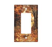 Fall Rough Collie Dog - Placa decorativa para interruptor de luz, 1 banda, balancín individual, placa frontal eléctrica para cocina, baño, decoración de cubierta de interruptor de mascotas