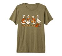 Fall Season Goose Cozy Coffee Books Warm Autumn Scarf Geese Camiseta Premium