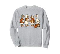 Fall Season Goose Cozy Coffee Books Warm Autumn Scarf Geese Sudadera
